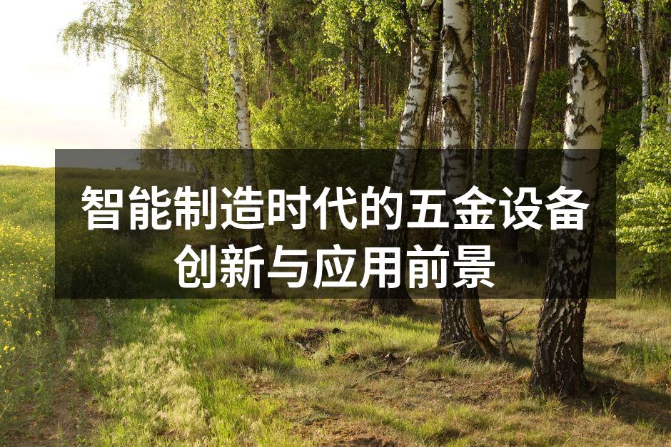 智能五金设备的应用实例