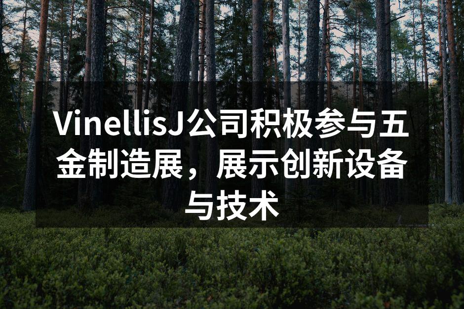 VinellisJ公司积极参与五金制造展，展示创新设备与技术